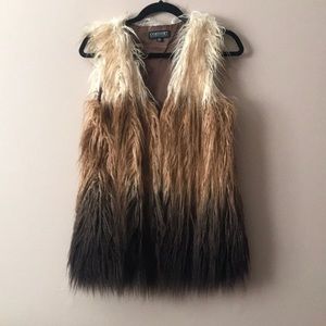 Lord and Taylor Faux Fur Vest